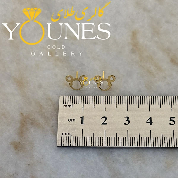 گوشواره میخی طلا میکی موس